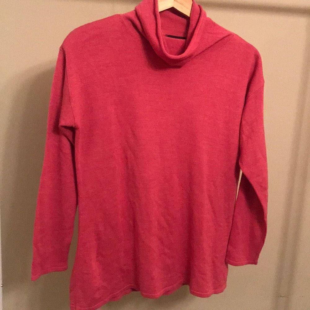 Investments Petites Pink Turtleneck Sweater Sz PM